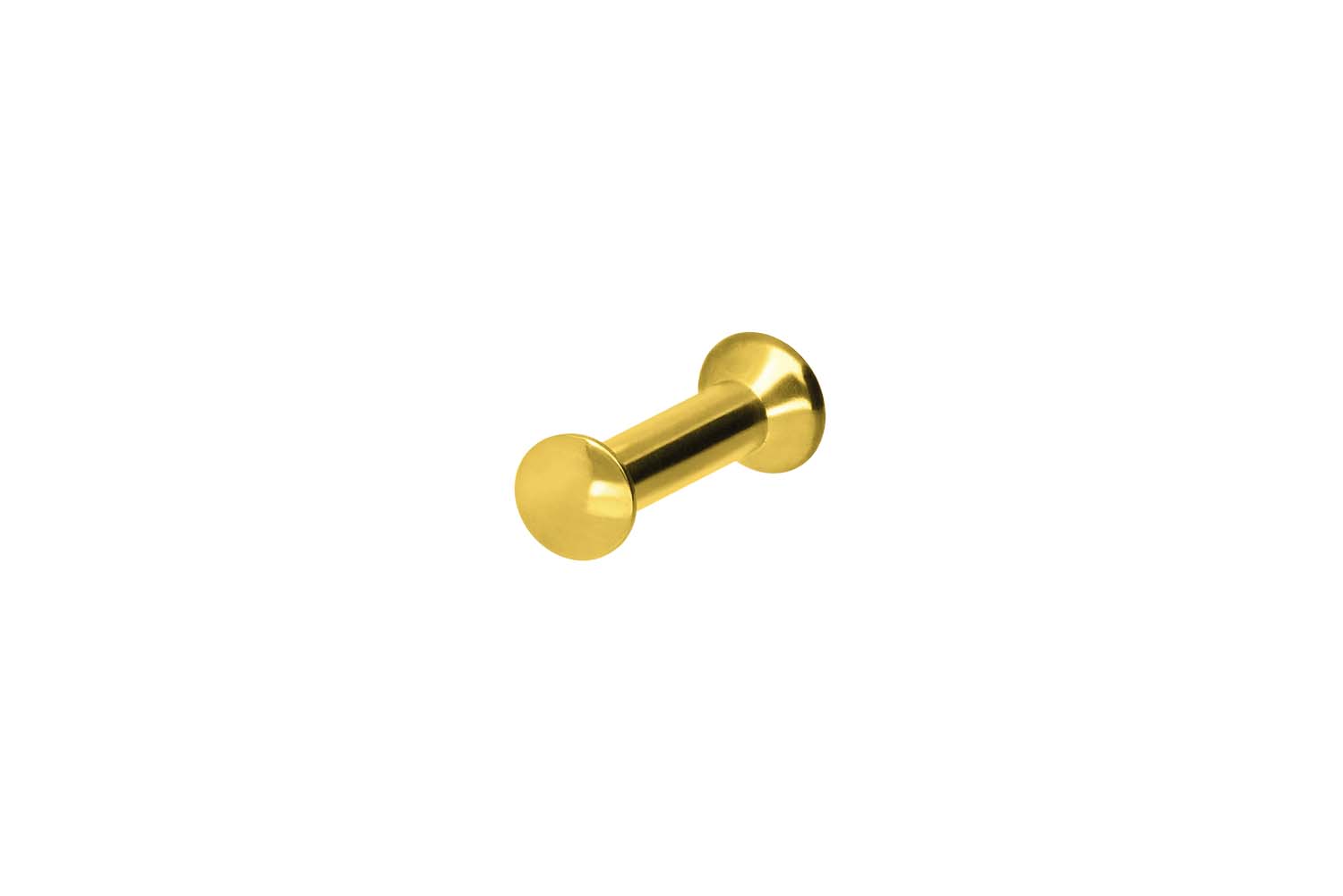 Chirurgenstahl Triple Piercing Mini Labret mit Innengewinde FLAT-DISC